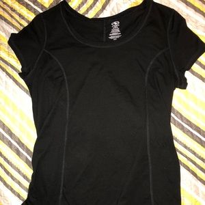 Flattering Black Work Out Top